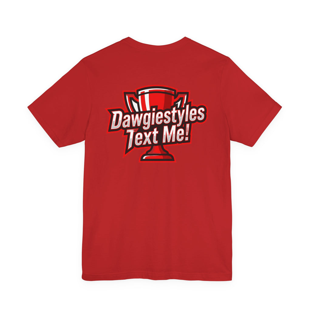 DS Logo Chest Tee — Retro Collegiate Short Sleeve T-Shirt