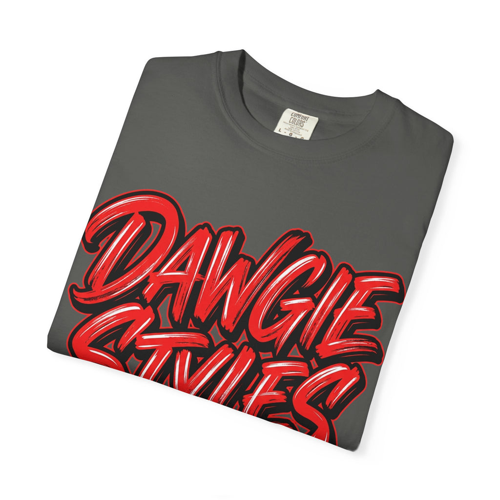 Dawgie Styles Graphic T-Shirt — Bold Red Streetwear Tee