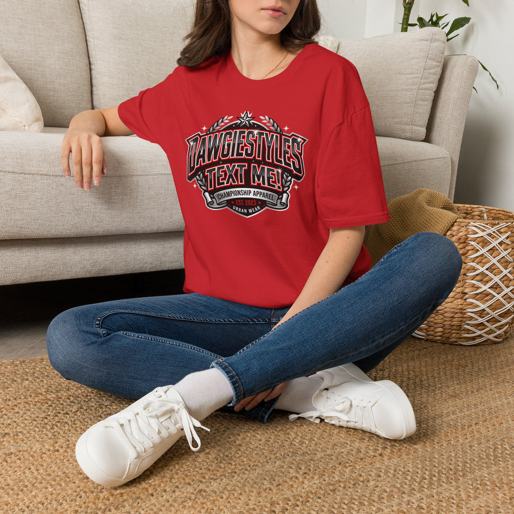 DawgiesTyles "Text Me!" Graphic T-Shirt