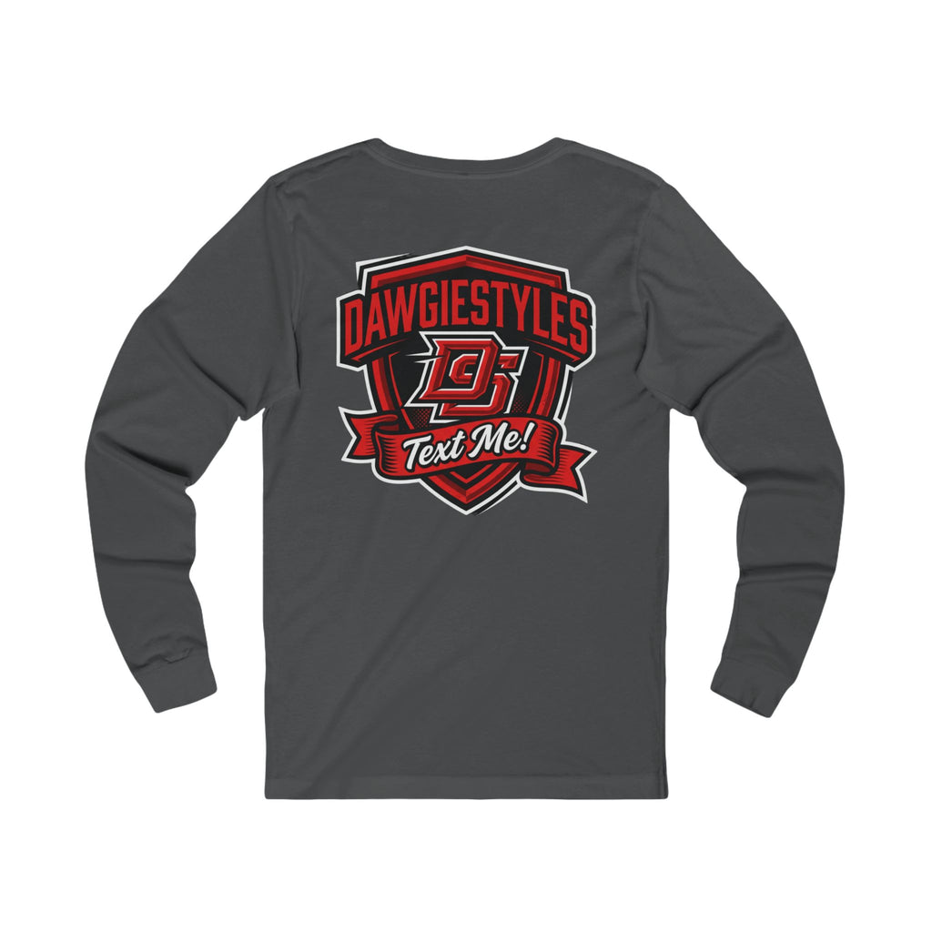 Minimal Monogram Long Sleeve Tee — DS Chest Logo