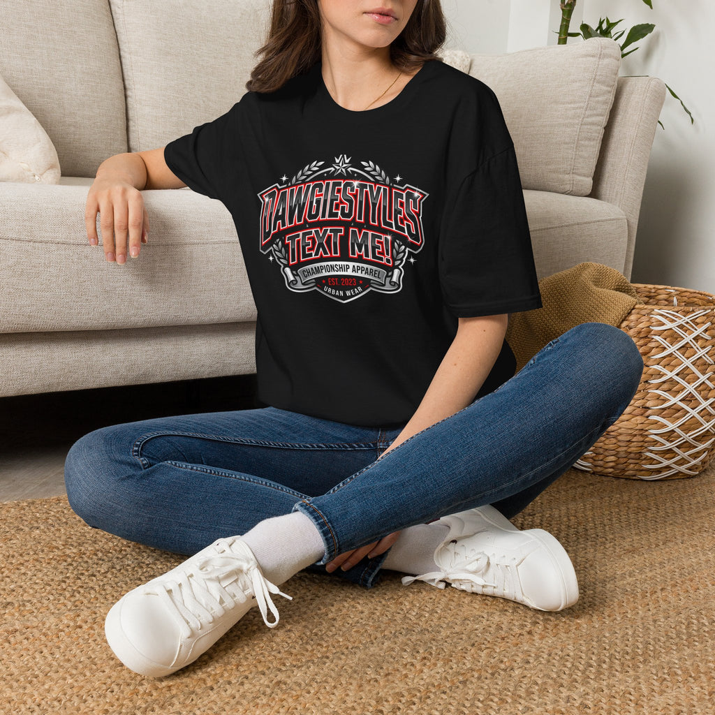 DawgiesTyles "Text Me!" Graphic T-Shirt