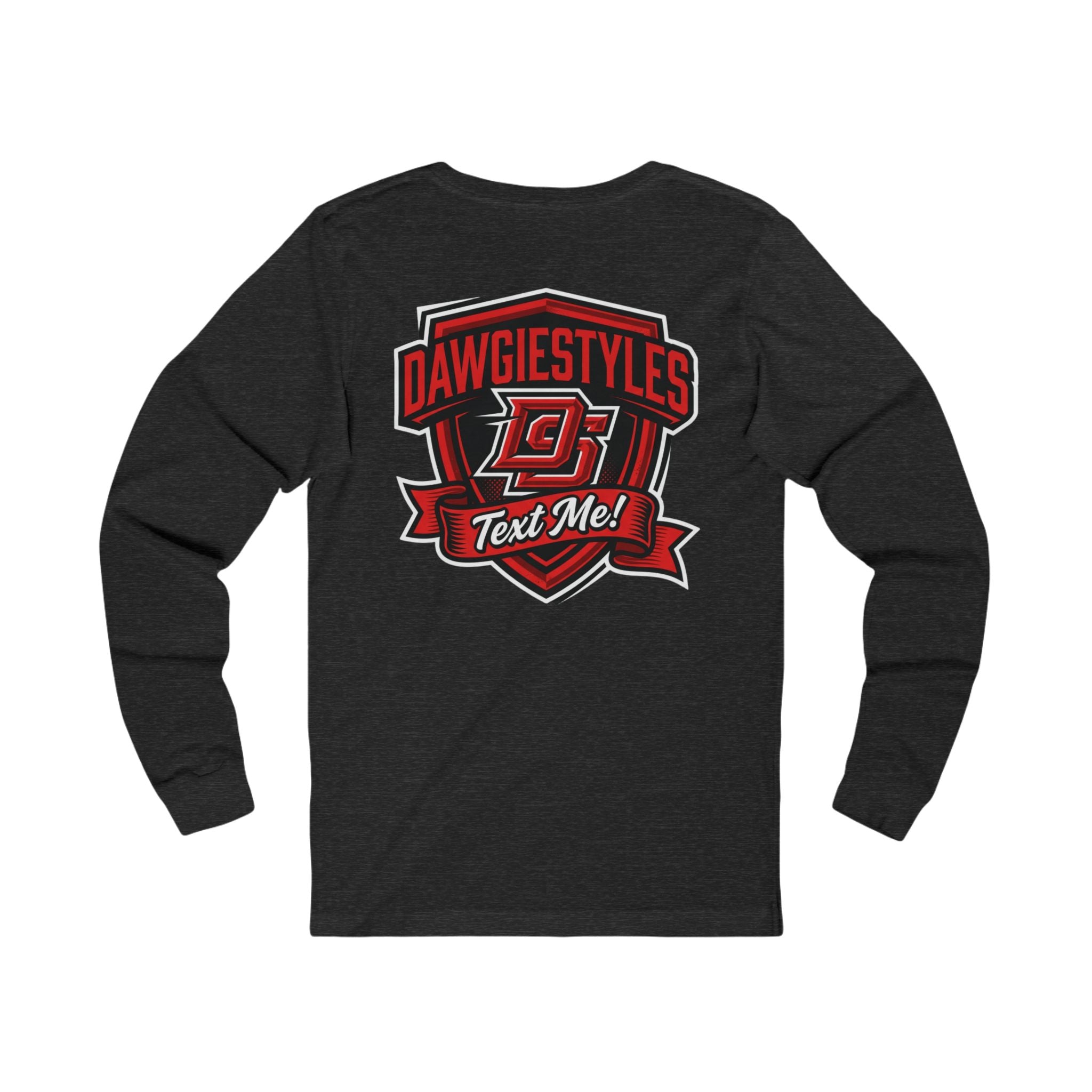Minimal Monogram Long Sleeve Tee — DS Chest Logo