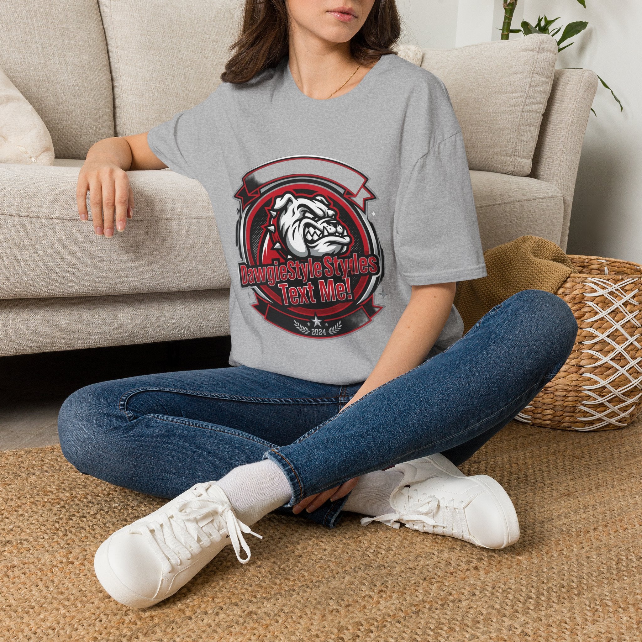 Bulldog Crest T-Shirt — Custom Text College Team Tee