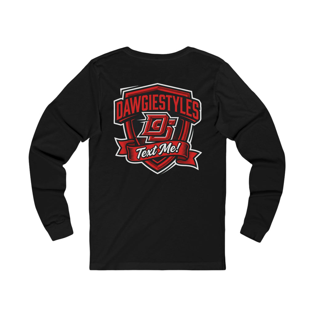 Minimal Monogram Long Sleeve Tee — DS Chest Logo