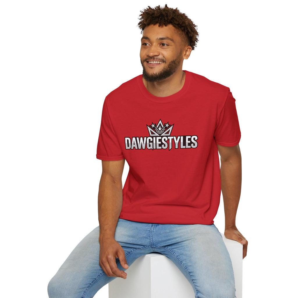 DawgieStyles Logo T-Shirt — Casual Graphic Tee with Crown Emblem
