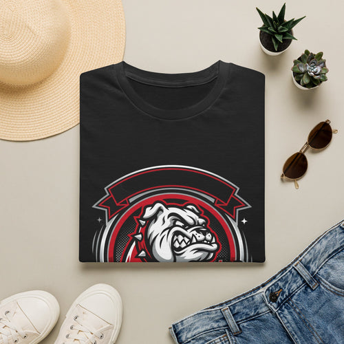 Bulldog Crest T-Shirt — Custom Text College Team Tee