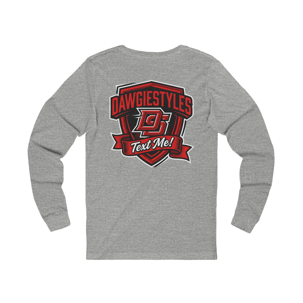 Minimal Monogram Long Sleeve Tee — DS Chest Logo