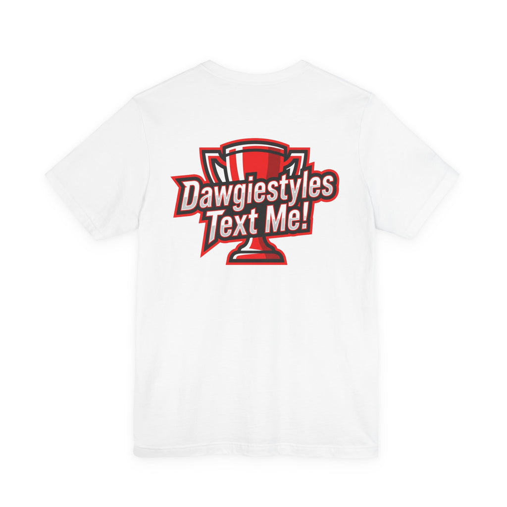 DS Logo Chest Tee — Retro Collegiate Short Sleeve T-Shirt