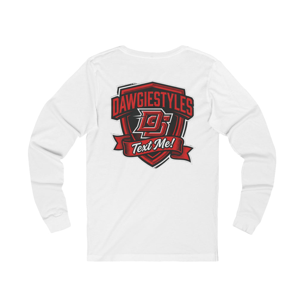 Minimal Monogram Long Sleeve Tee — DS Chest Logo