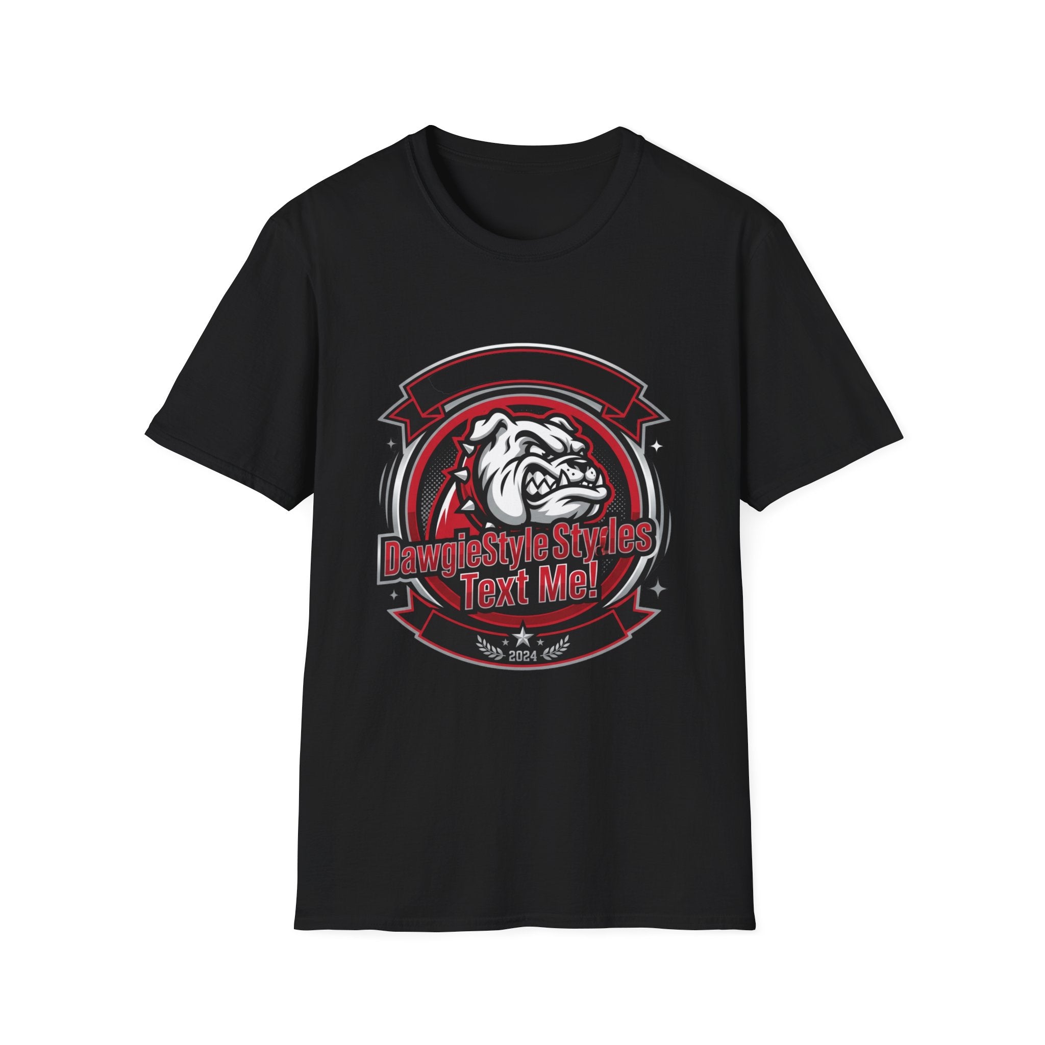 Bulldog Crest T-Shirt — Custom Text College Team Tee
