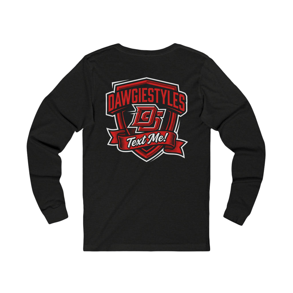 Minimal Monogram Long Sleeve Tee — DS Chest Logo