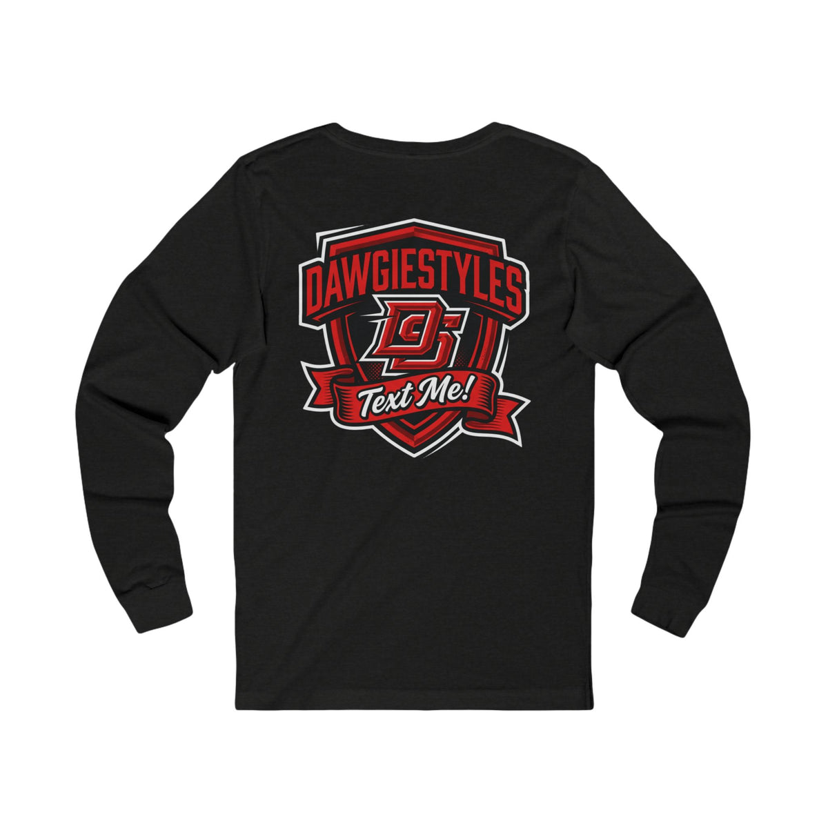 Minimal Monogram Long Sleeve Tee — DS Chest Logo