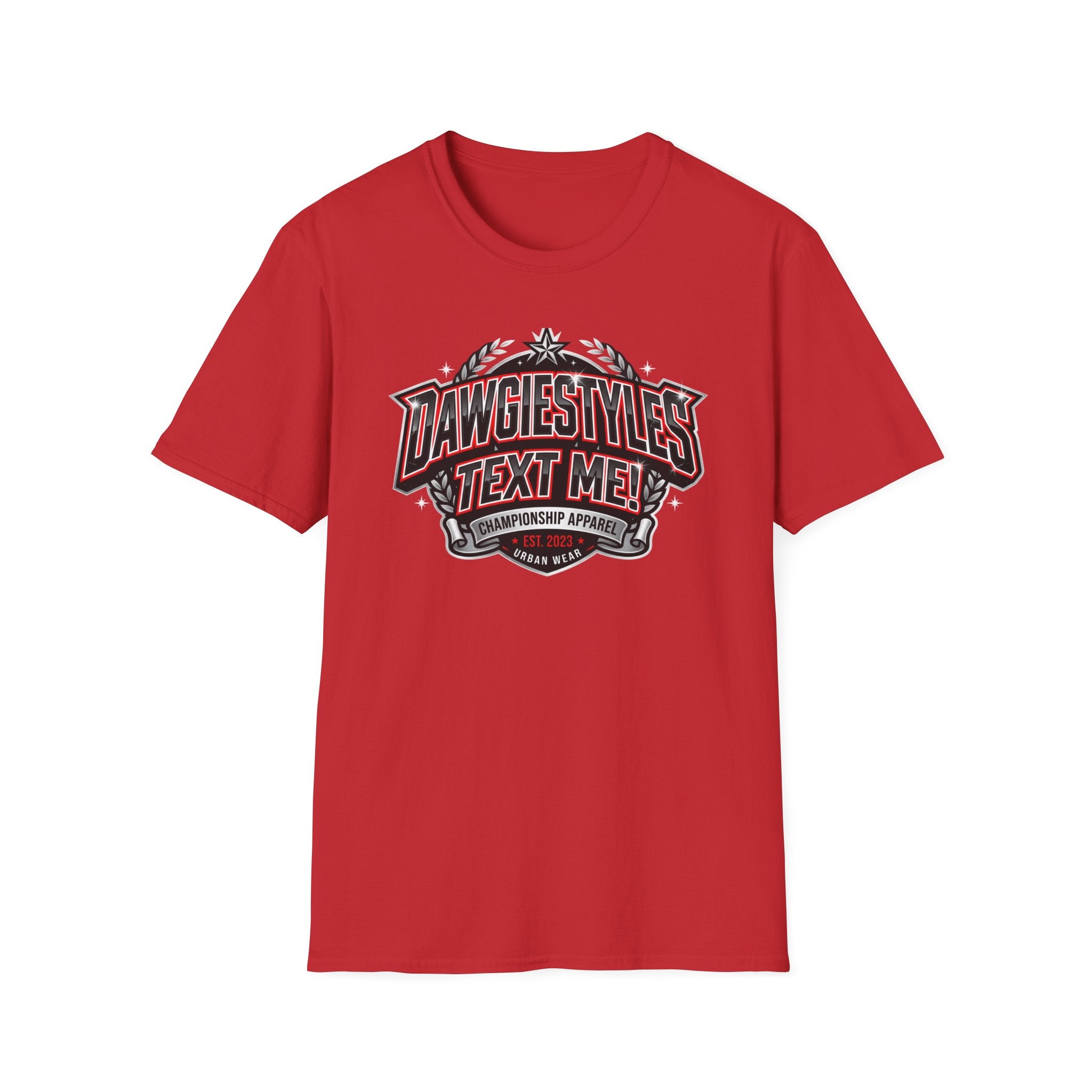 DawgiesTyles "Text Me!" Graphic T-Shirt