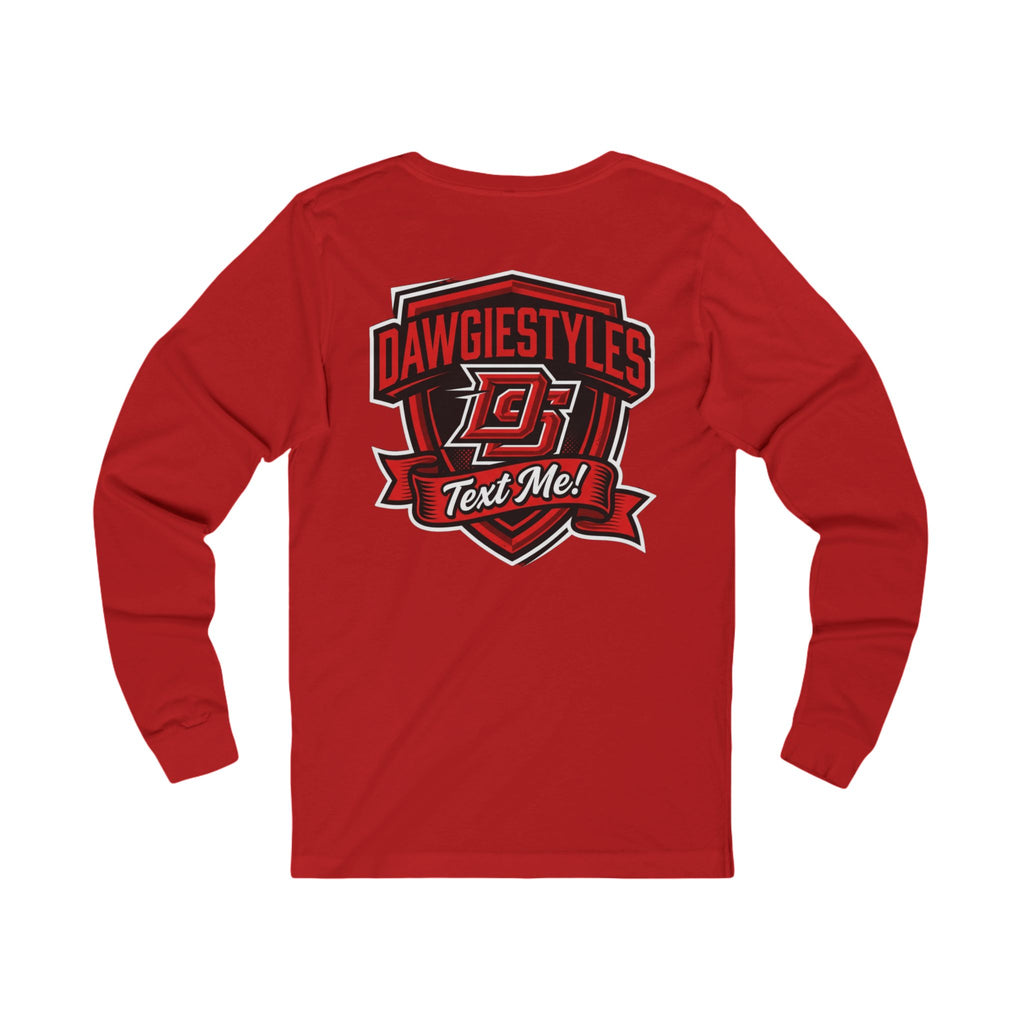 Minimal Monogram Long Sleeve Tee — DS Chest Logo