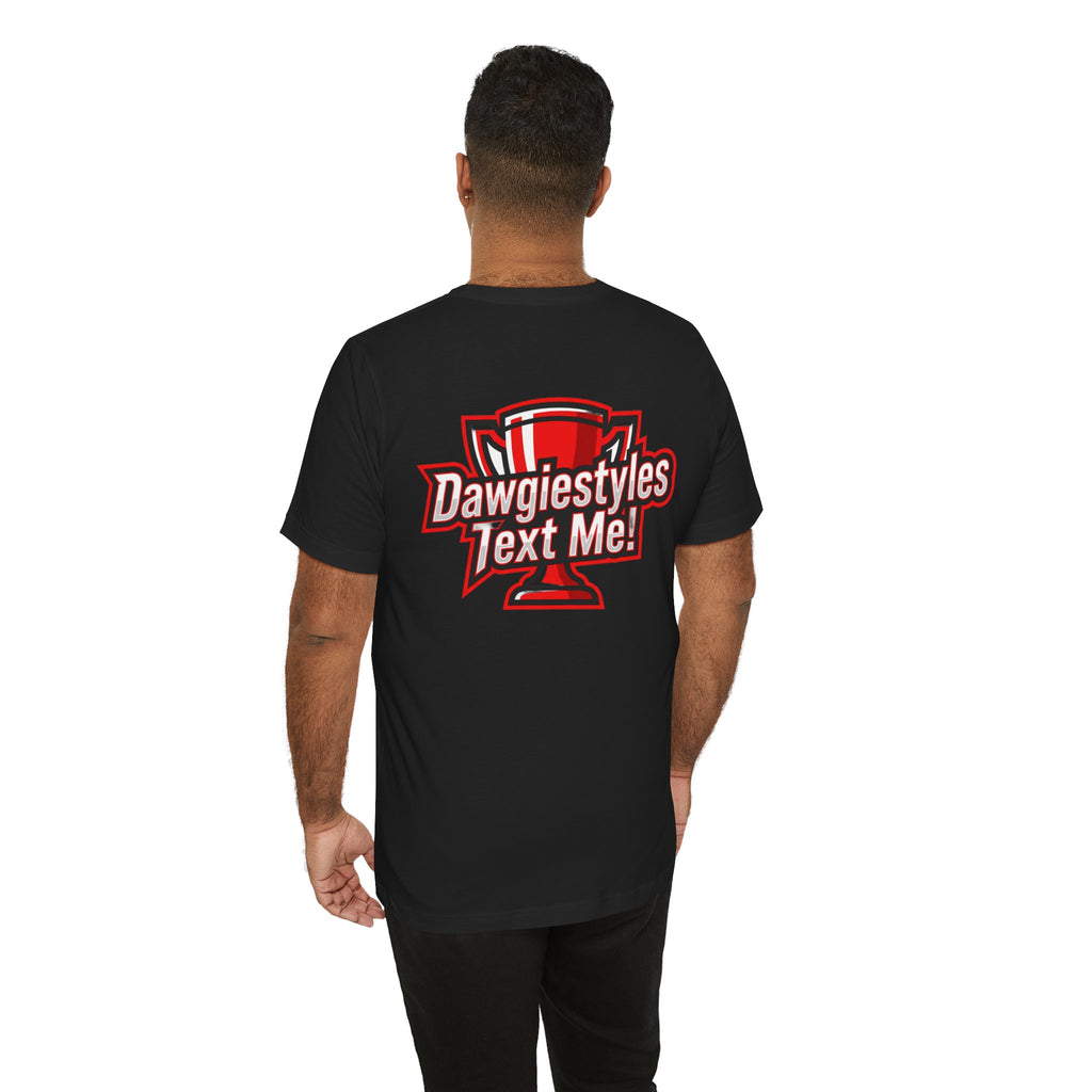 DS Logo Chest Tee — Retro Collegiate Short Sleeve T-Shirt