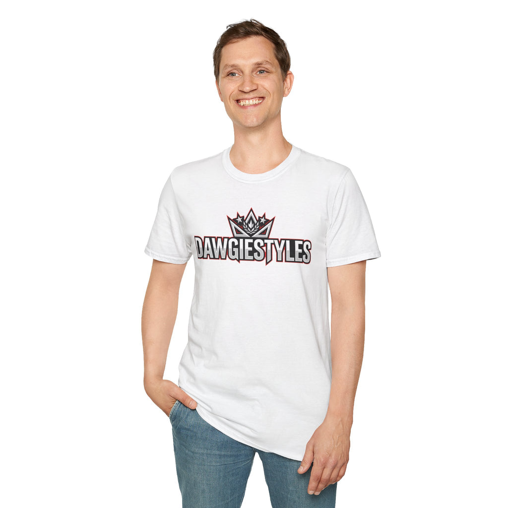 DawgieStyles Logo T-Shirt — Casual Graphic Tee with Crown Emblem
