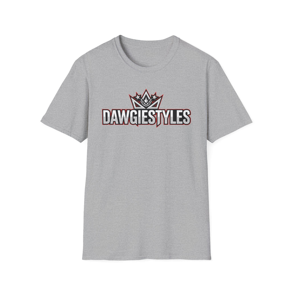 DawgieStyles Logo T-Shirt — Casual Graphic Tee with Crown Emblem