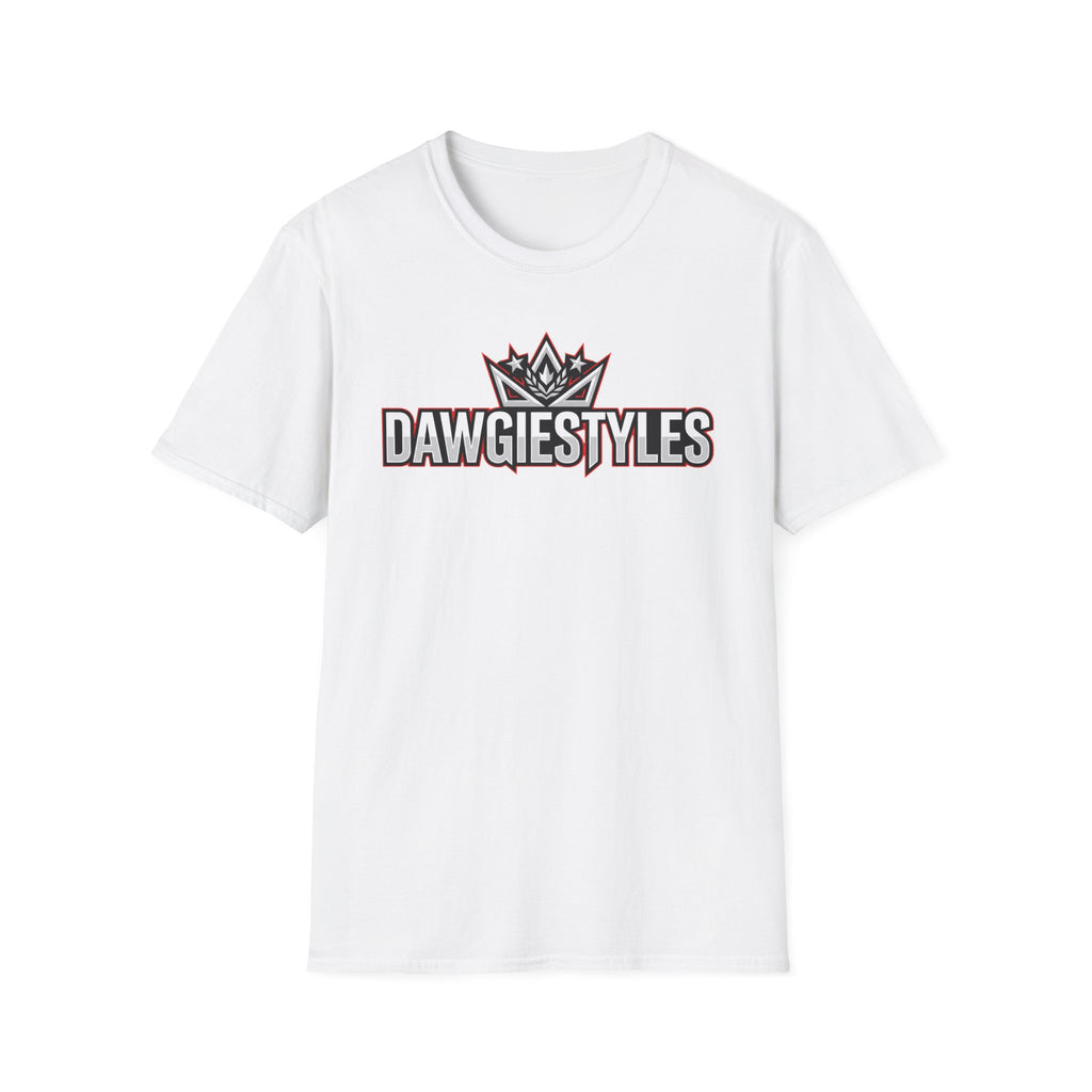 DawgieStyles Logo T-Shirt — Casual Graphic Tee with Crown Emblem