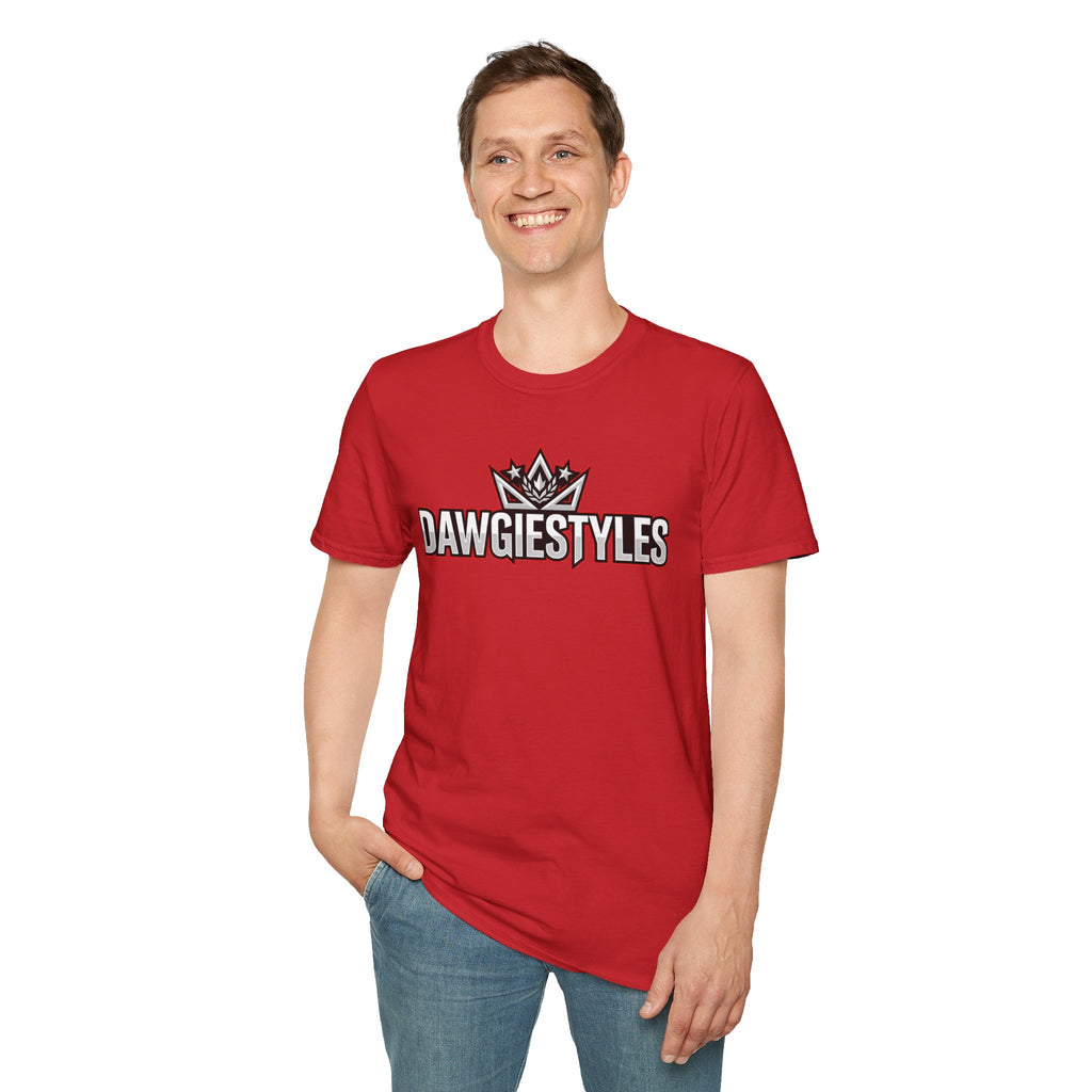 DawgieStyles Logo T-Shirt — Casual Graphic Tee with Crown Emblem