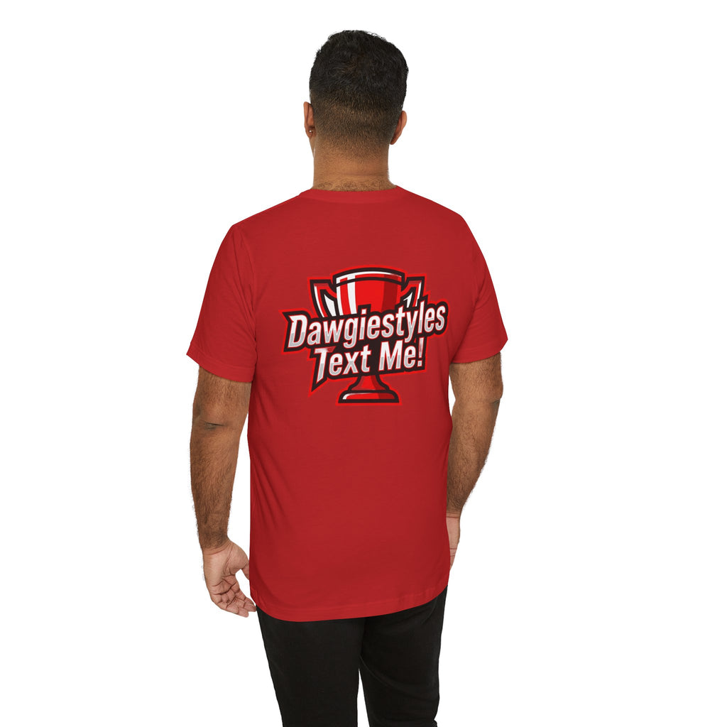 DS Logo Chest Tee — Retro Collegiate Short Sleeve T-Shirt