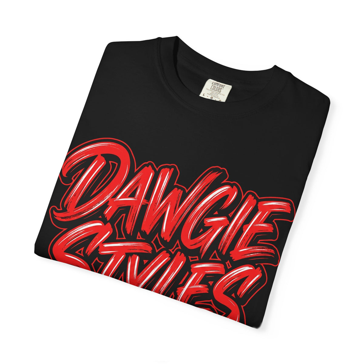 Dawgie Styles Graphic T-Shirt — Bold Red Streetwear Tee