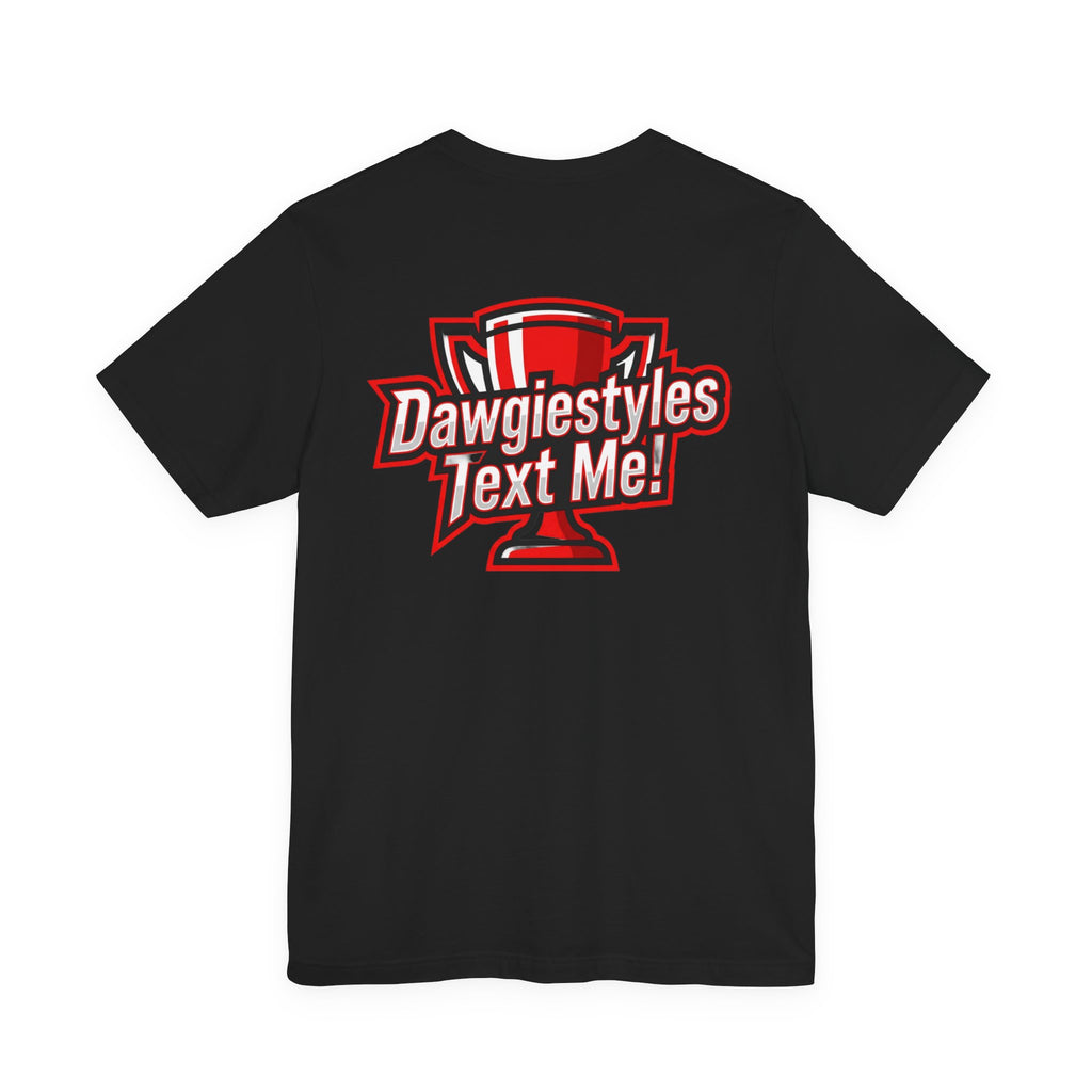 DS Logo Chest Tee — Retro Collegiate Short Sleeve T-Shirt
